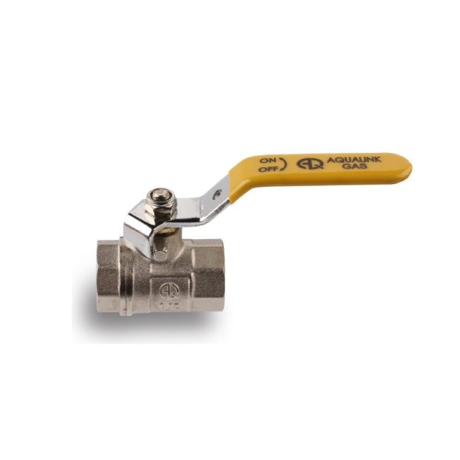 Кран для газа 3/4", Г-Г, ручка, AquaLink, 07102