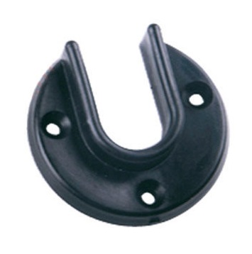 ЦБ011486/Штангодержатель для овальной трубы, пласт. черный (№22)