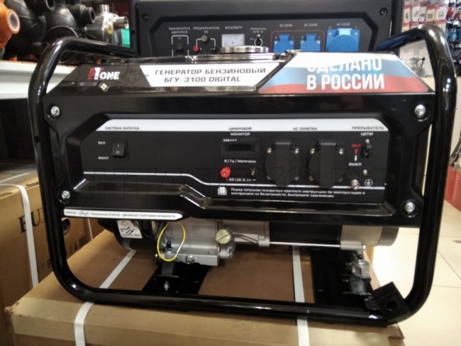 Бензиновый генератор NUMBER ONE БГУ-3100 DIGITAL DUPLEX